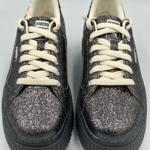 Puma Dinara Shine Wns Glitter Black Sneakers Women's‎ Size 8.5 | 393755-02 | NIB